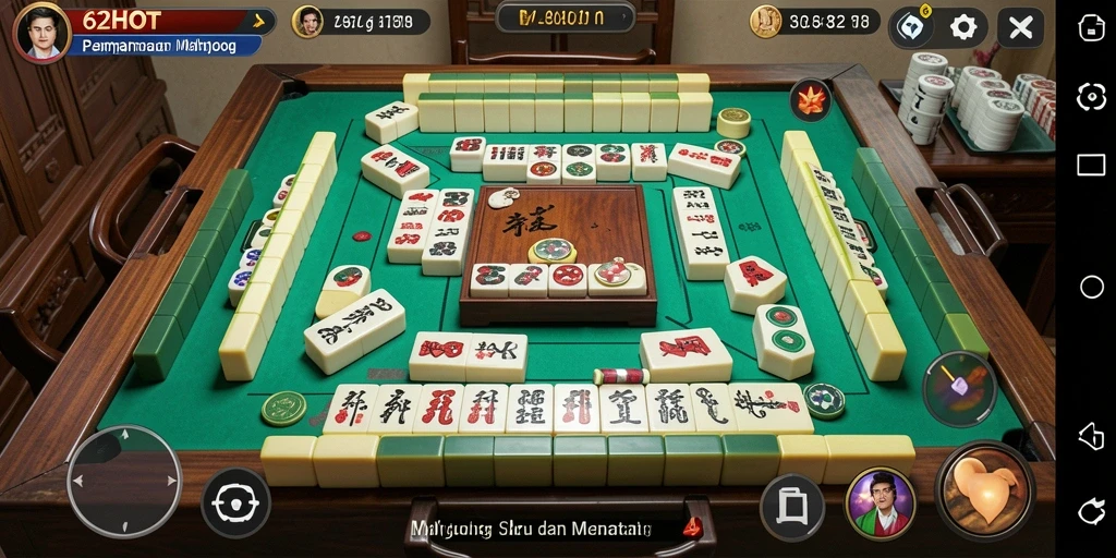 Screenshot gameplay Mahjong yang menarik dalam 62HOT.
