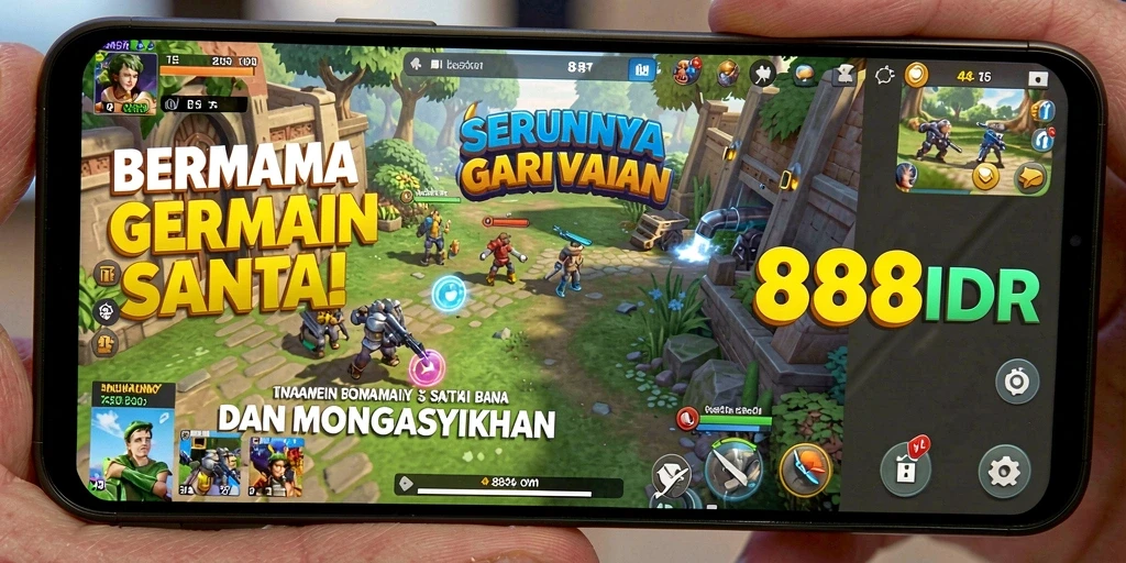 Tampilan gameplay 888IDR yang menyenangkan dan penuh warna.