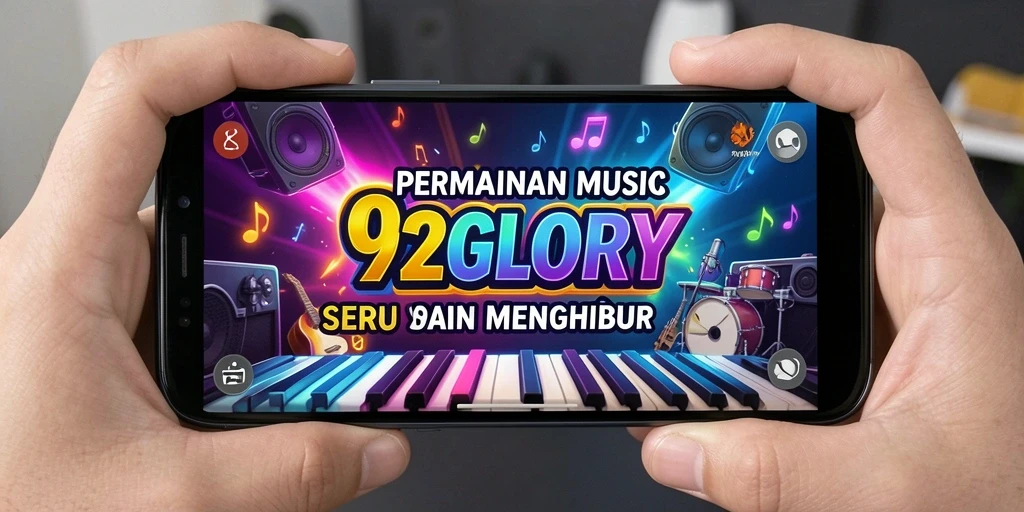 Screenshot gameplay 92GLORY yang menampilkan aksi menarik dalam permainan musik.