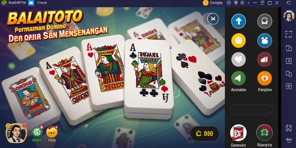 Screenshot BALAITOTO menampilkan aksi seru permainan Domino.