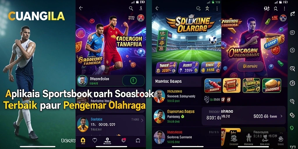 Tampilan antarmuka CUANGILA menampilkan event olahraga untuk taruhan.