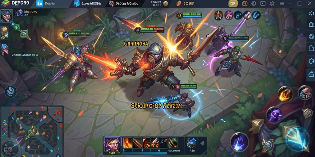 Gameplay seru DEPO89 dengan aksi MOBA yang intens.