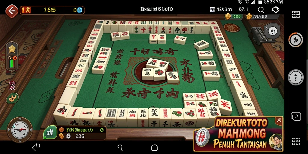 Tampilan menarik saat gameplay Mahjong di DIREKTURTOTO