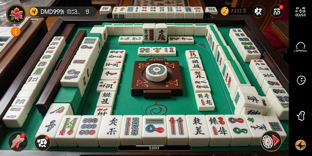 Tampilan gameplay Mahjong yang seru dan menantang.