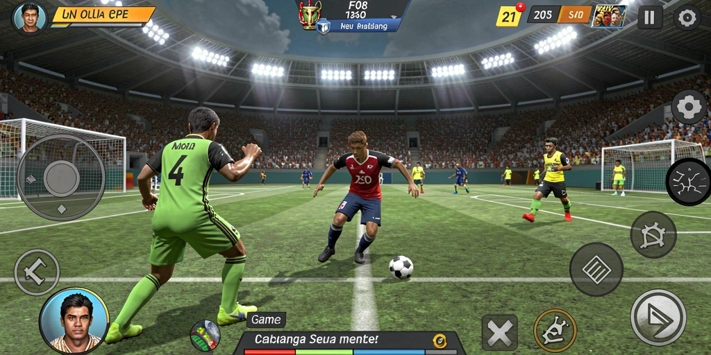 Screenshot utama F08 yang menunjukkan aksi seru dalam olahraga.