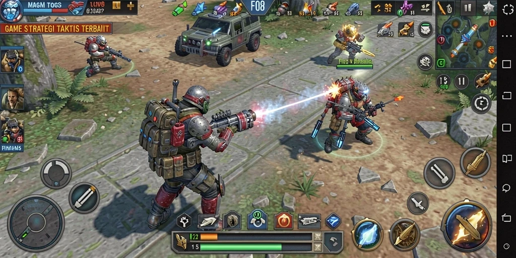 Gameplay menegangkan dengan strategi yang mendalam dalam FO8.