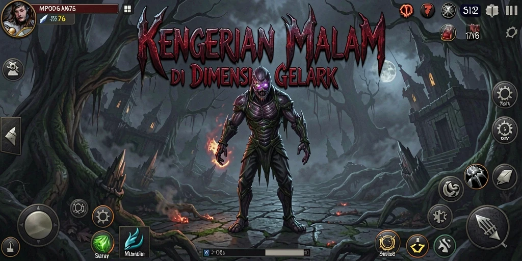 Tangkapan layar gameplay MPO76 yang menampilkan suasana Horror yang mendebarkan.