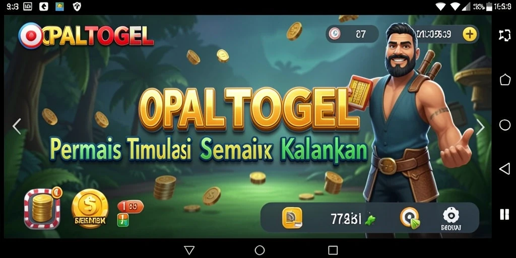 Tangkapan layar utama OPALTOGEL menampilkan gameplay simulasi yang menarik.