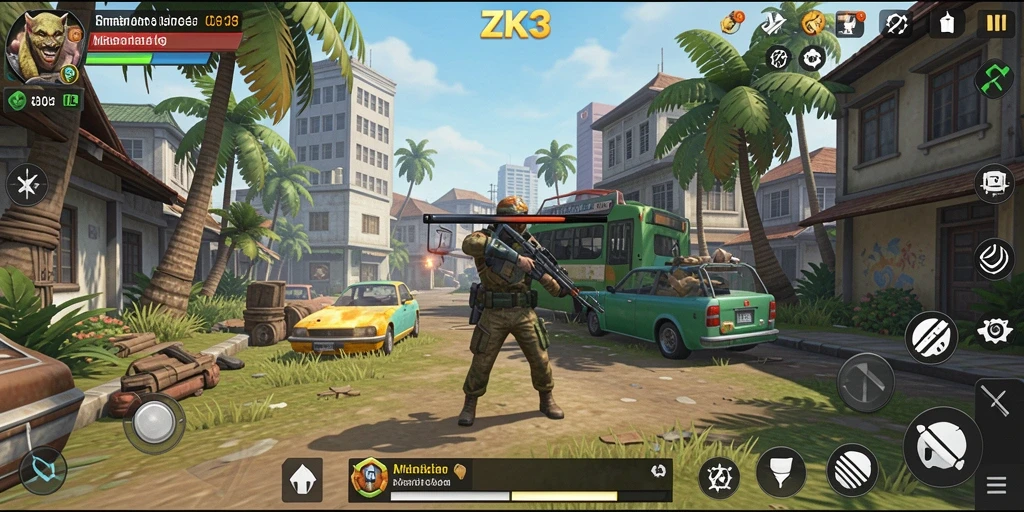 Tangkapan layar ZK3 menunjukkan gameplay simulasi yang imersif.